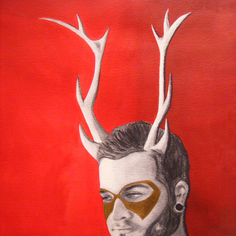 David - Graphite & acrylic on paper.